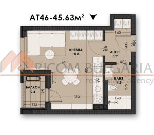 Едностайно жилище в нова сграда в кв. Виница - 5 - Ricom Bulgaria