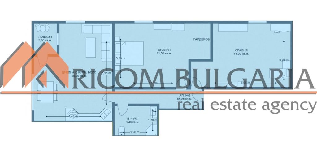 Тристаен апартамент в нова жилищна сграда в центъра на кв. Виница - 13 - Ricom Bulgaria